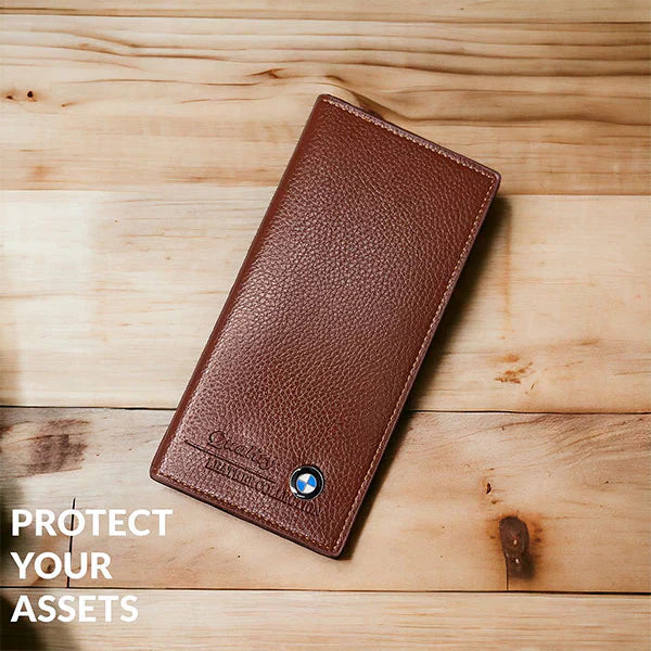 New Classic Long Fold Leather Wallet.