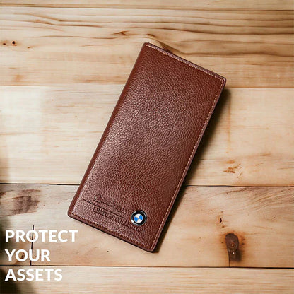 New Classic Long Fold Leather Wallet.