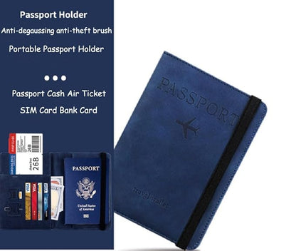 Slim Leather Travel Passport Wallet
