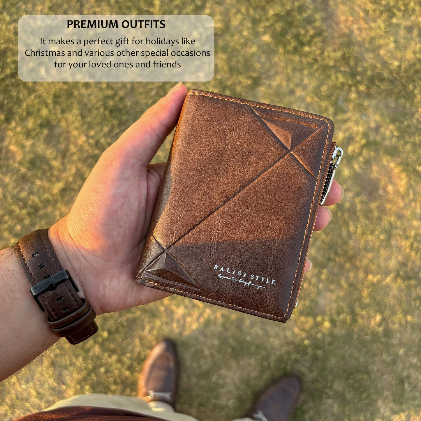 Crafted Balisi Imported Zipper Wallet